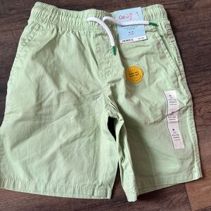 Cat & Jack Mint Green Boys' Pull-On Shorts with Drawstring size 8, medium nwt